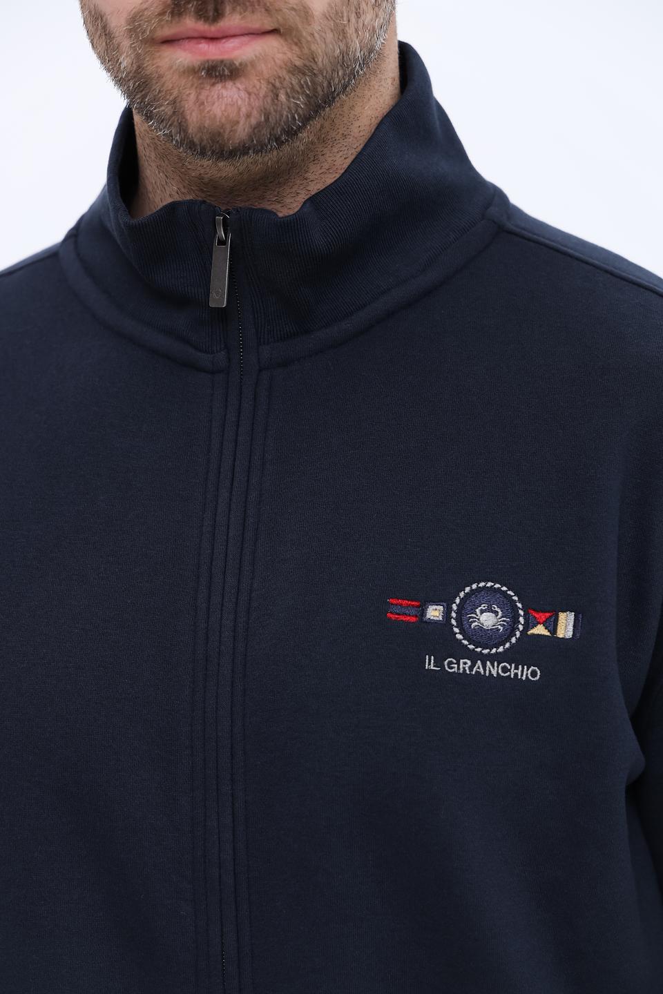 Кардиган Granchio мужской тёмно-синий