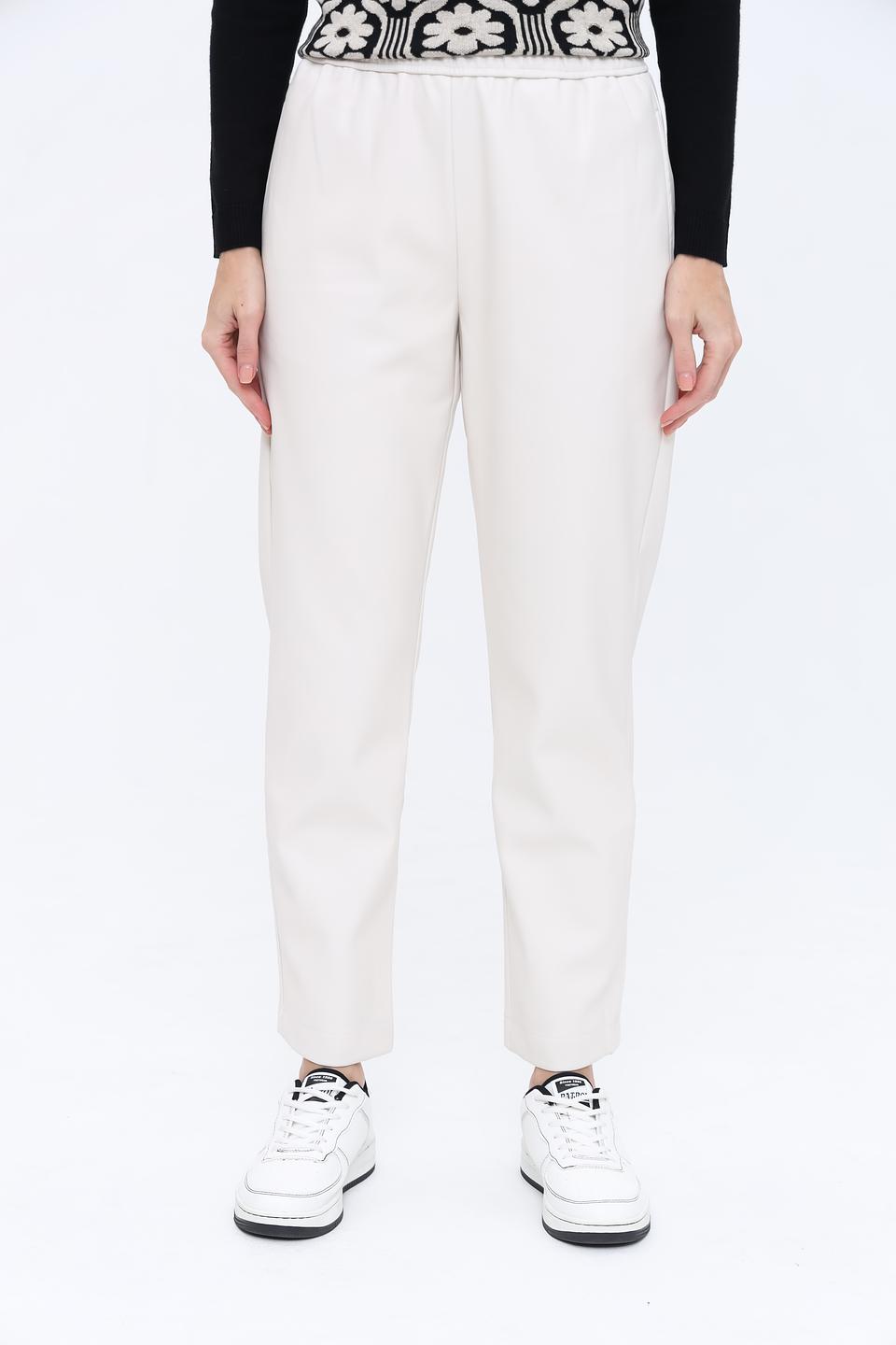 Брюки Leo & Ugo жен. офф-вайт