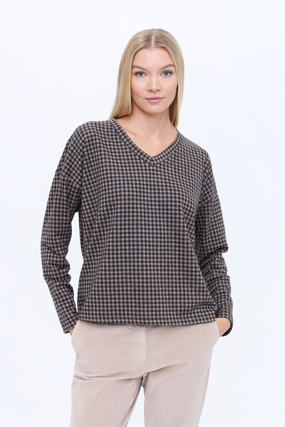 Пуловер Tom Tailor в клетку