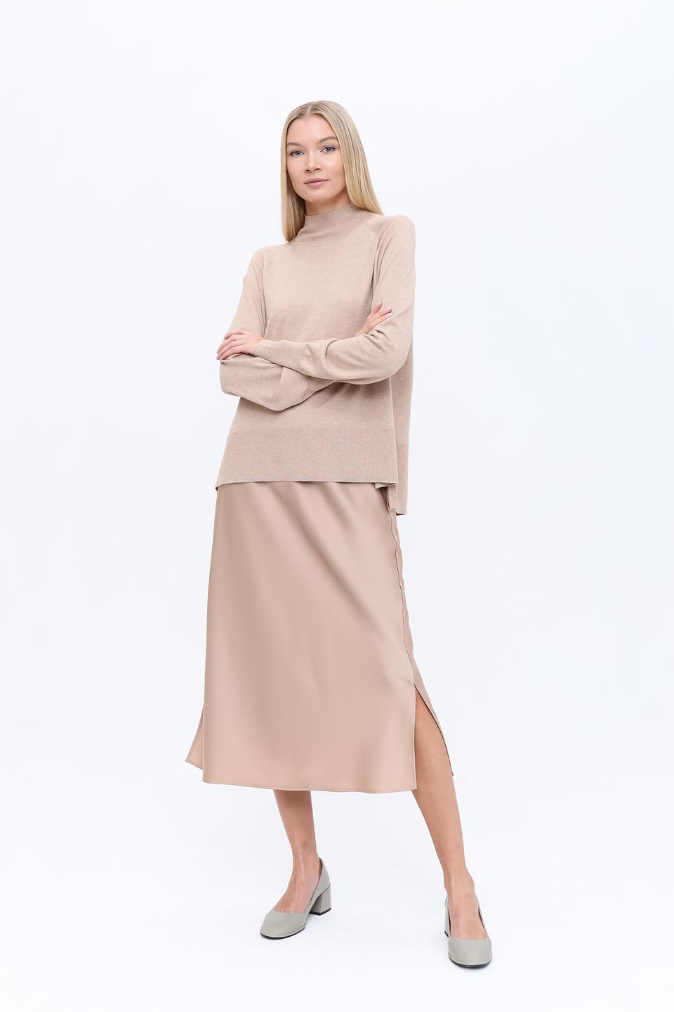 Юбка Marc Aurel бежевая с разрезом