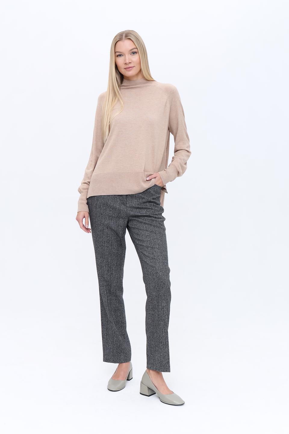 Пуловер Marc Aurel бежевый с горлом