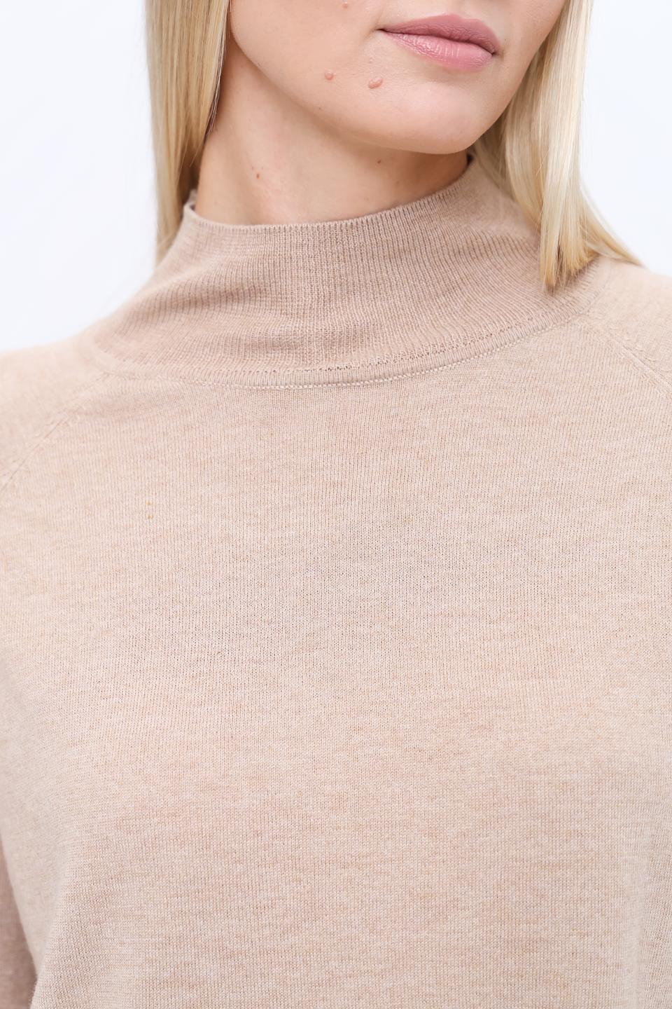 Пуловер Marc Aurel бежевый с горлом