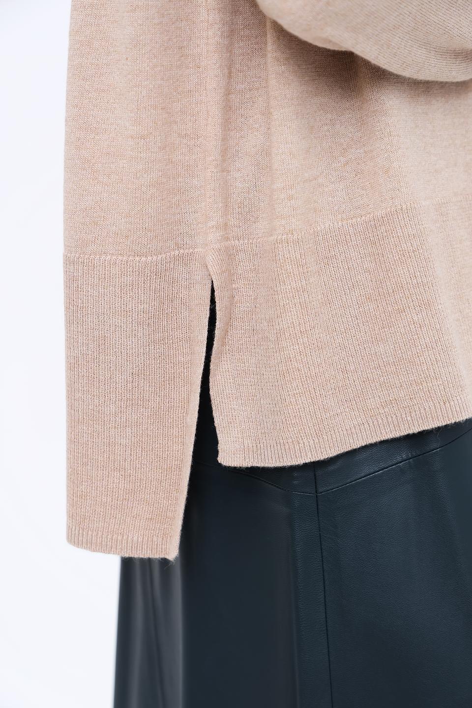 Пуловер Marc Aurel бежевый с горлом