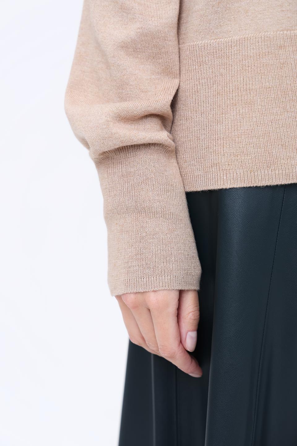 Пуловер Marc Aurel бежевый с горлом