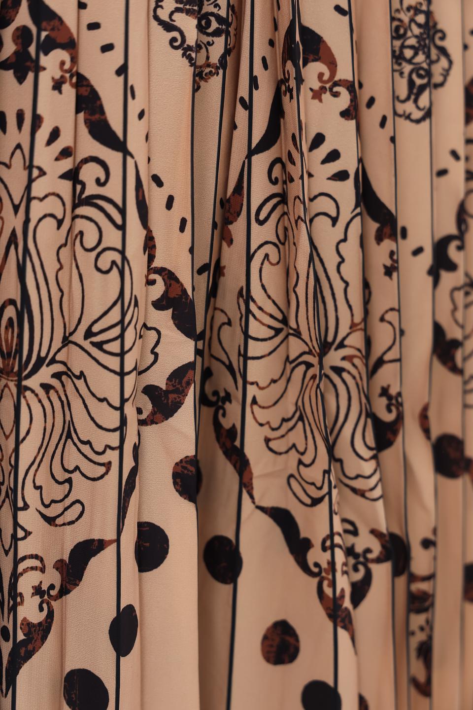 Юбка Leo & Ugo с принтом бежевая