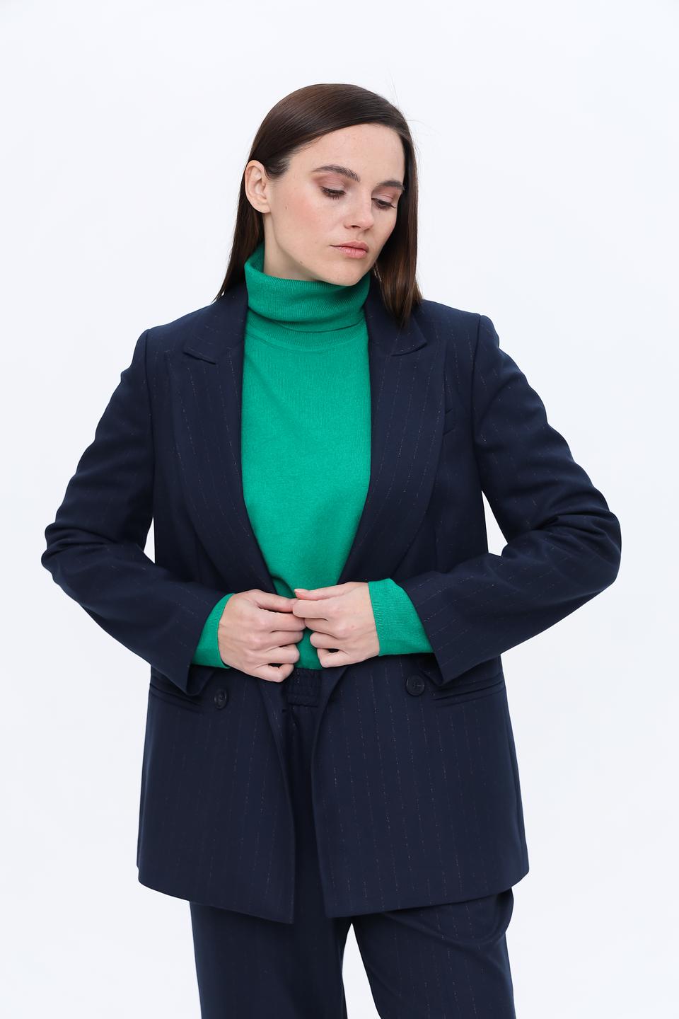 Жакет Kaos в полоску синий