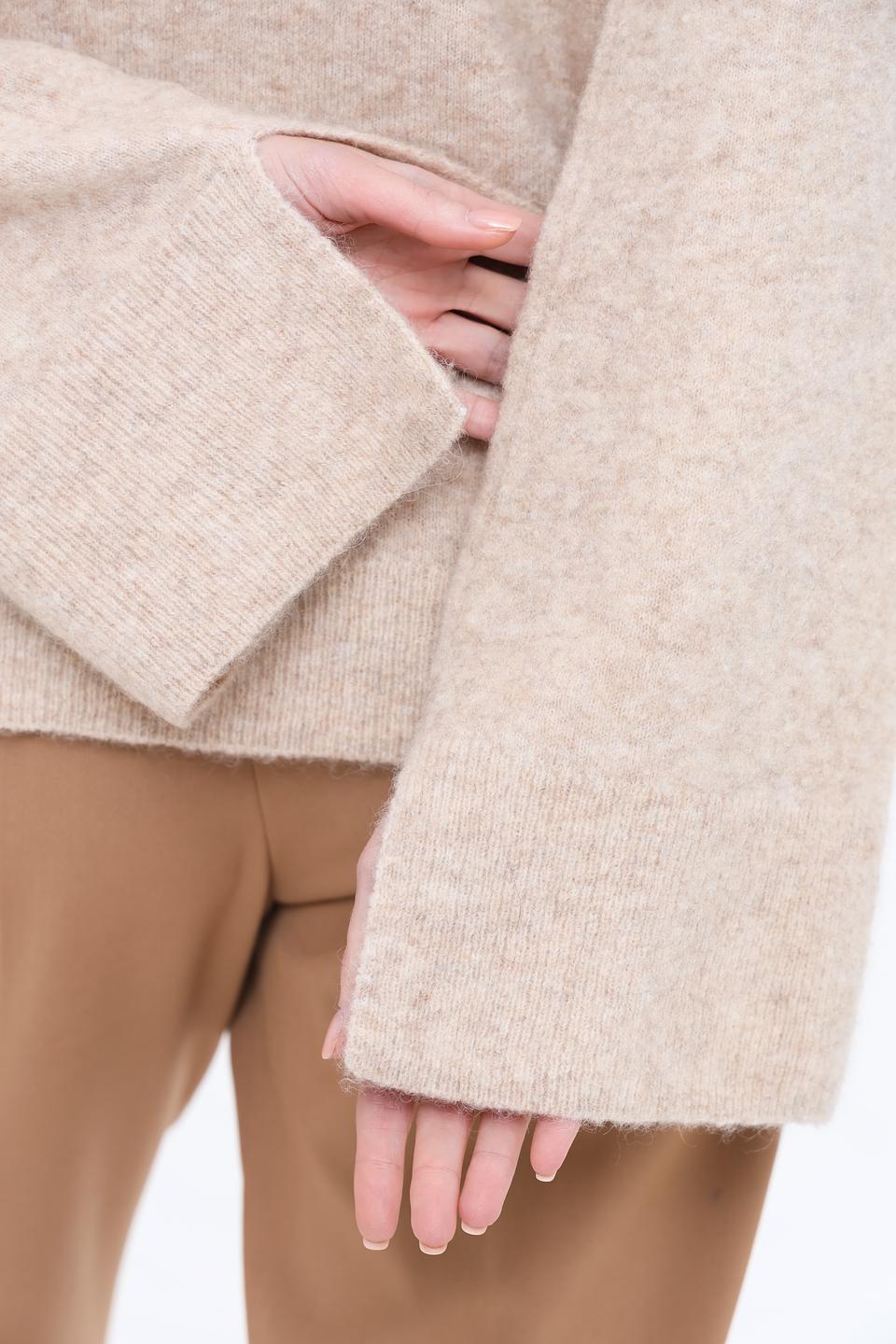 Джемпер Kaos с кристаллами бежевый