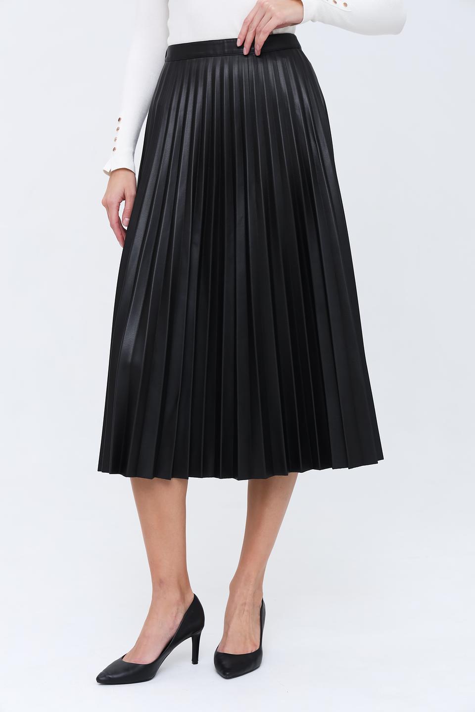 Юбка Leo & Ugo плиссированная чёрная