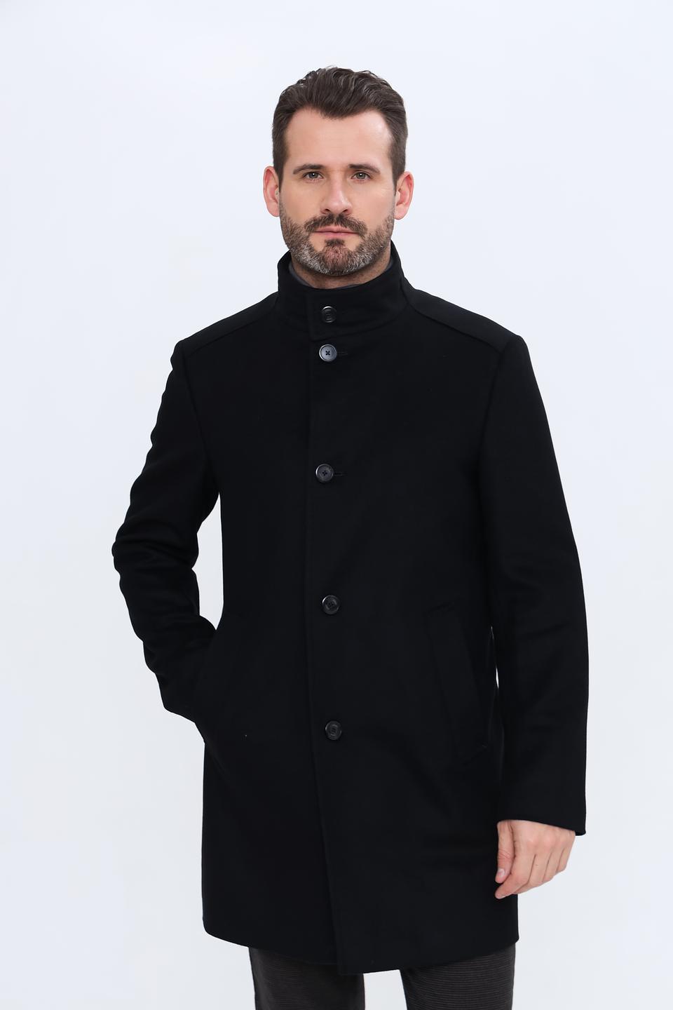 Пальто Joop! чёрное приталенное