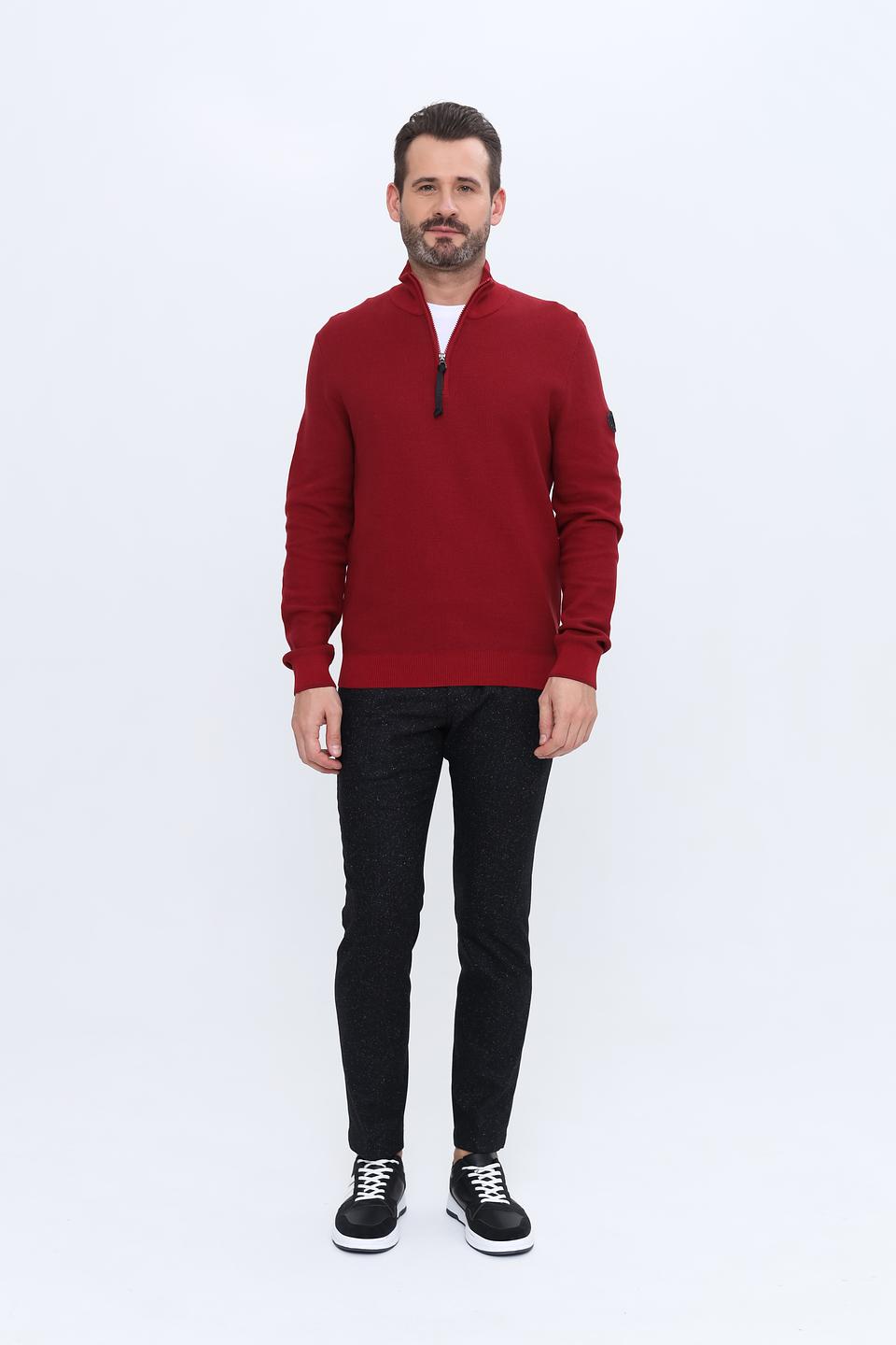 Джемпер Lerros с молнией бордовый