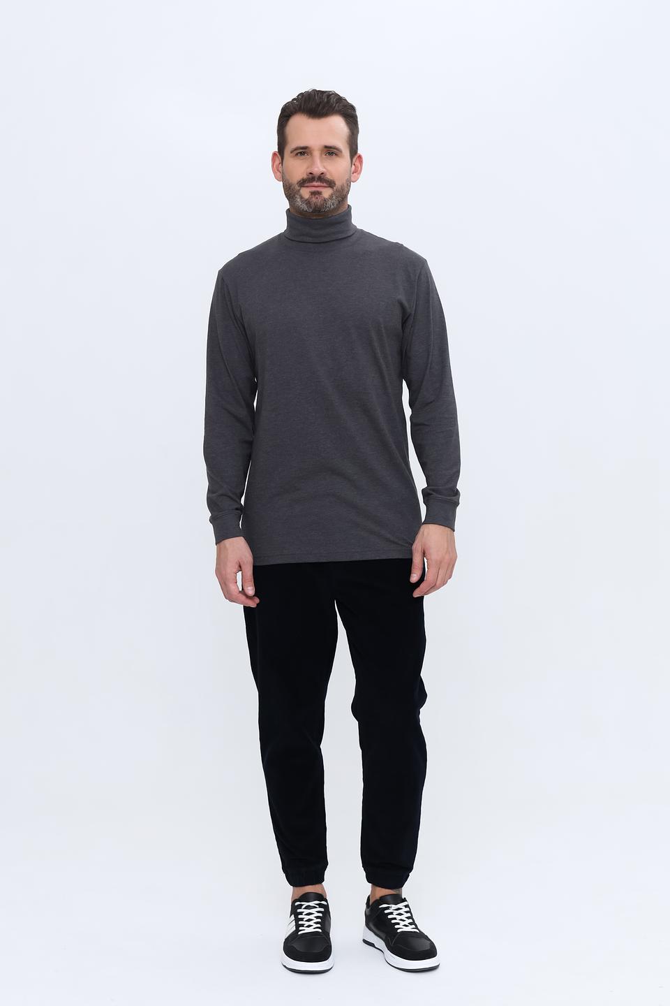Водолазка Ragman серая, 100% хлопок