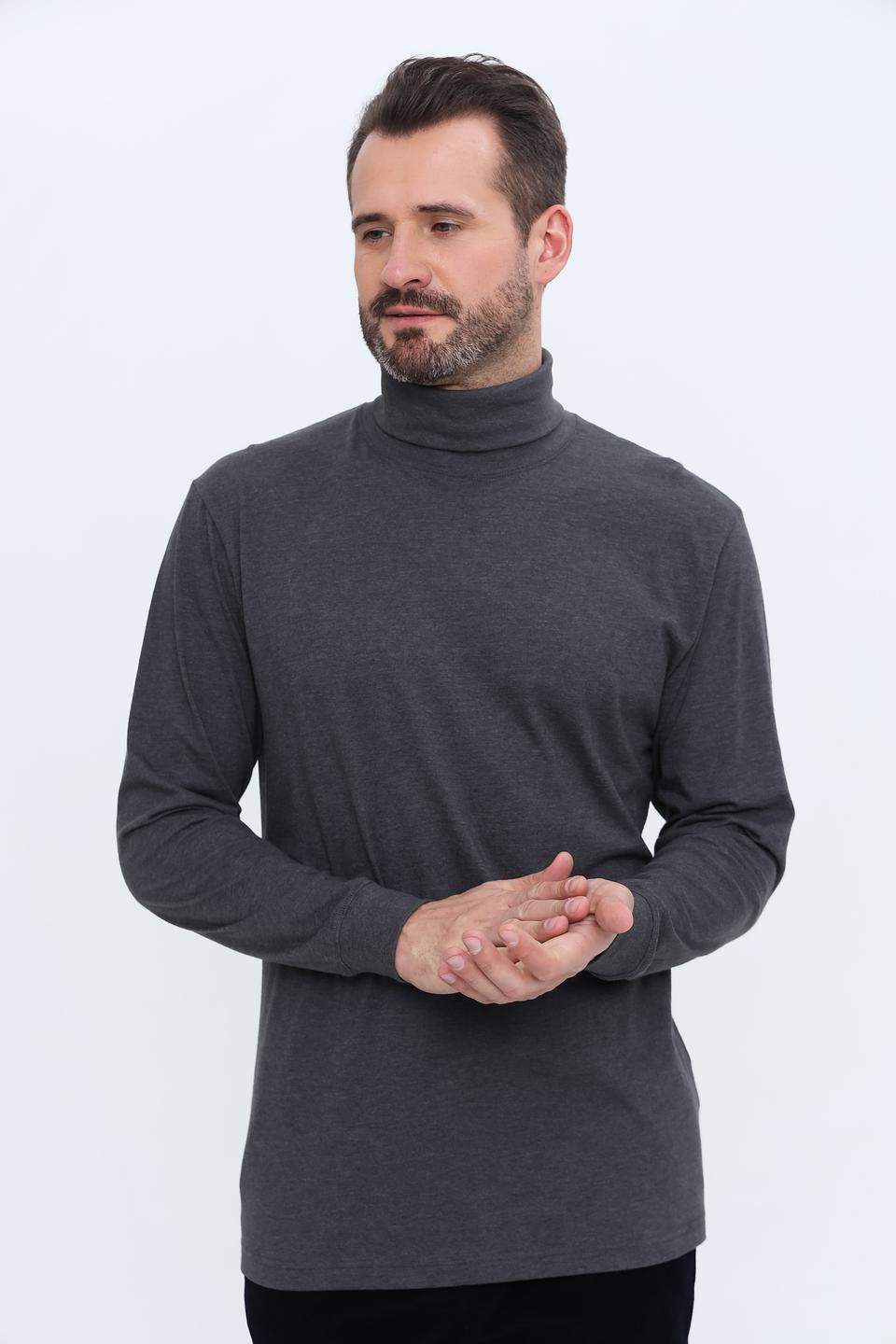 Водолазка Ragman серая, 100% хлопок