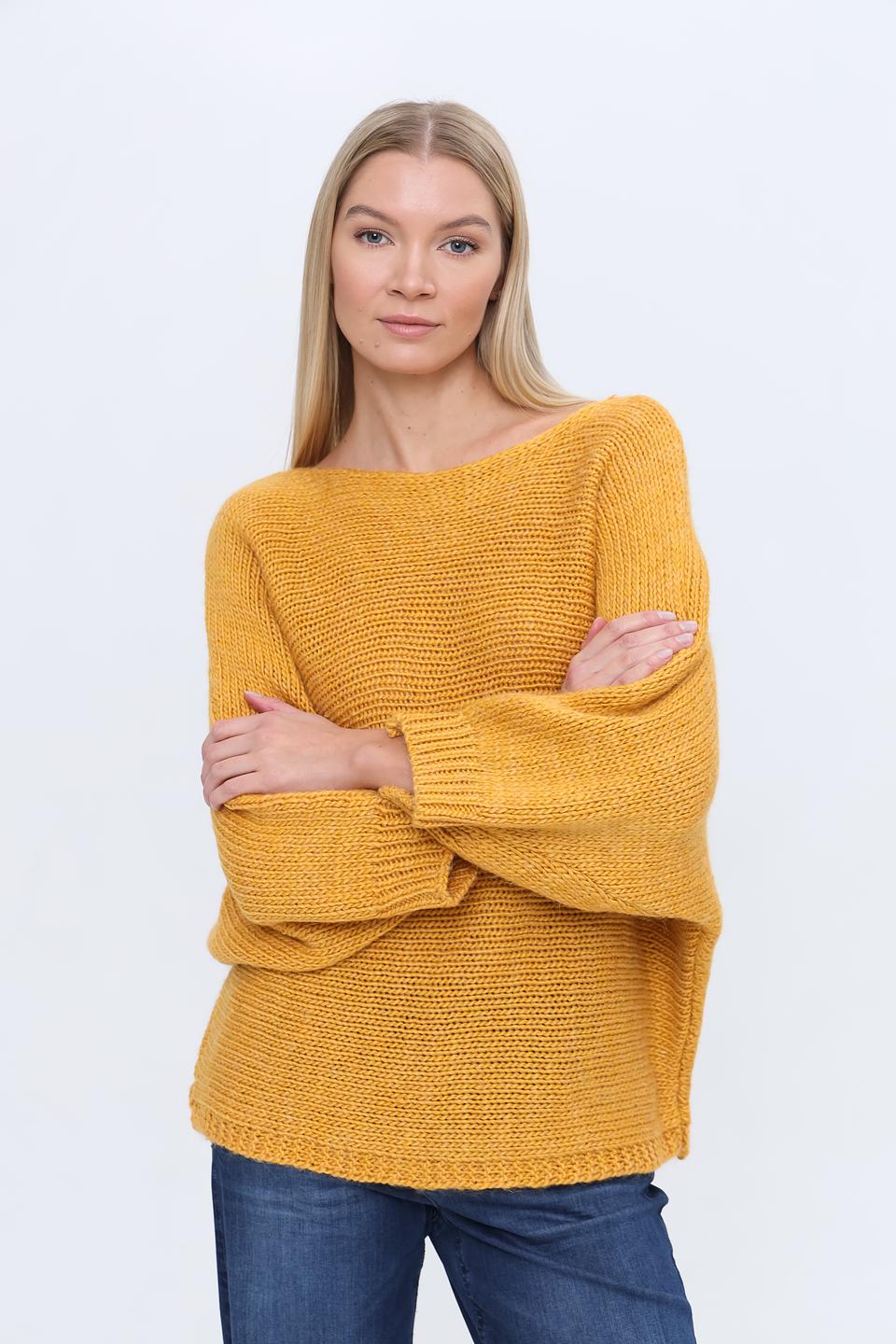 Пуловер More and More горчичный