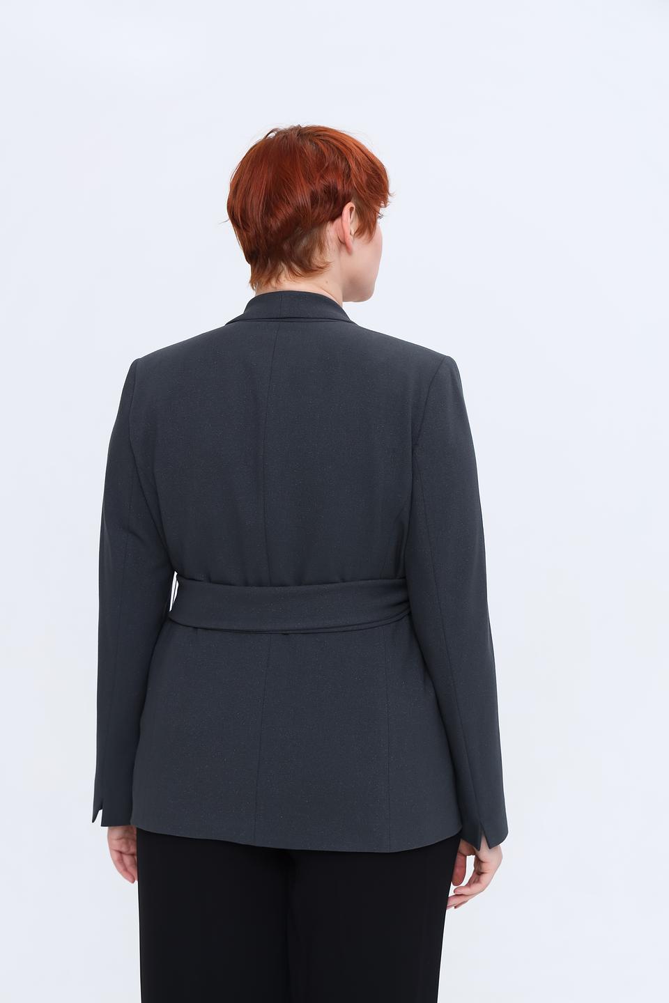 Жакет Taifun с поясом графитовый