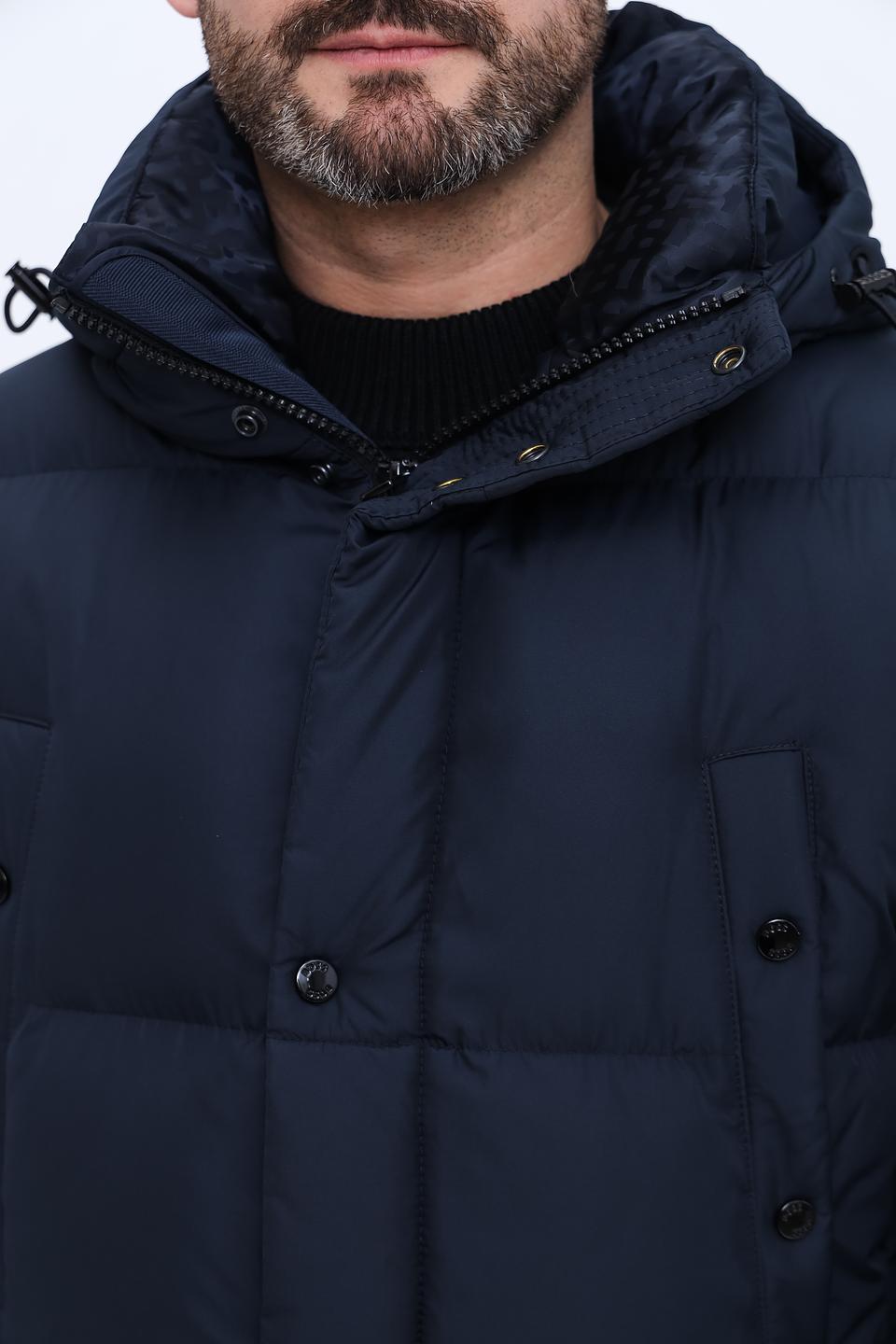 Куртка Boss Black стеганая синяя