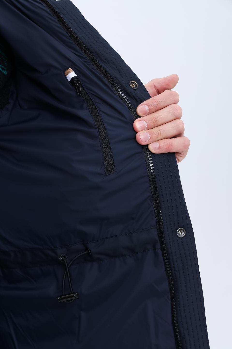 Куртка Boss Black стеганая синяя