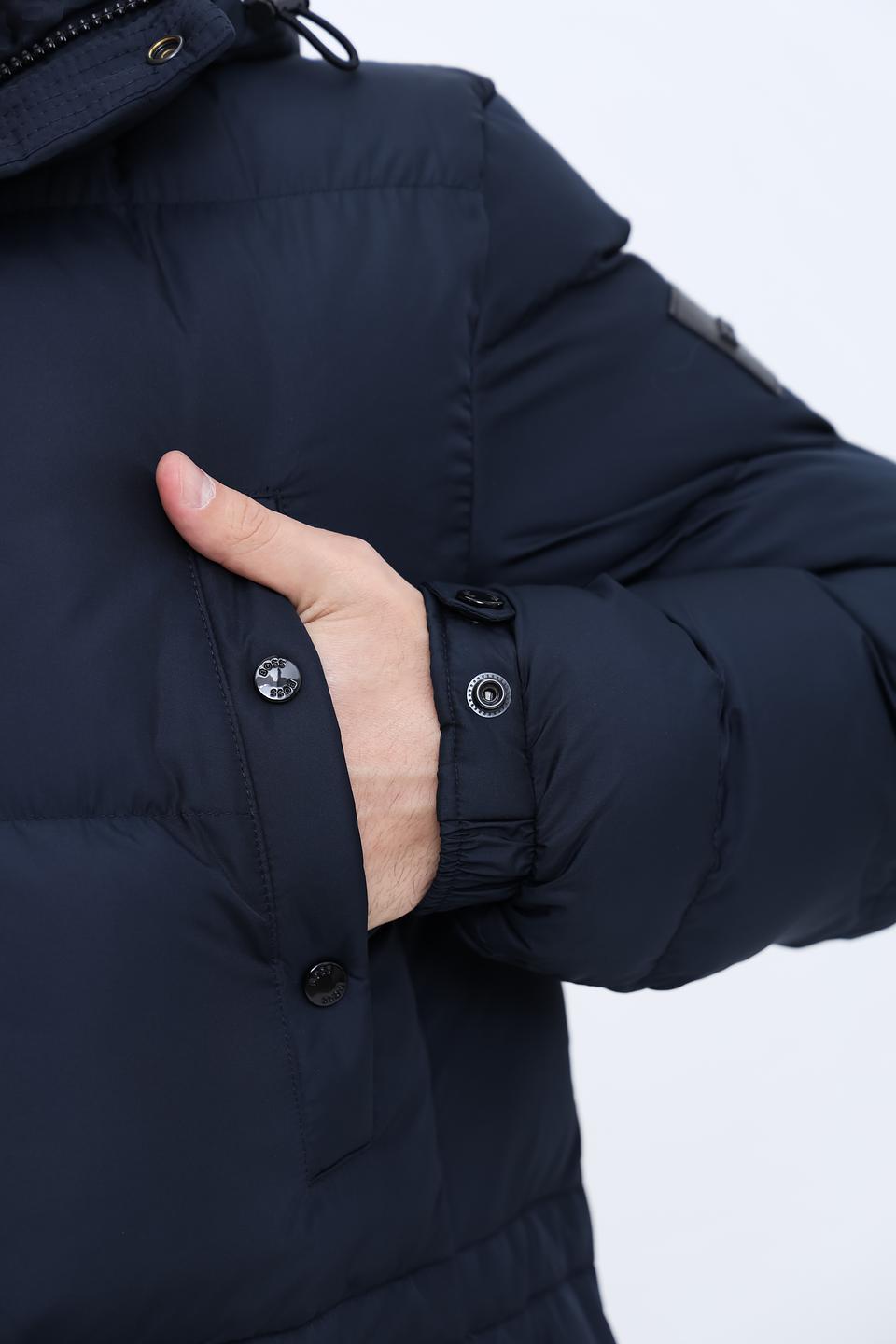 Куртка Boss Black стеганая синяя