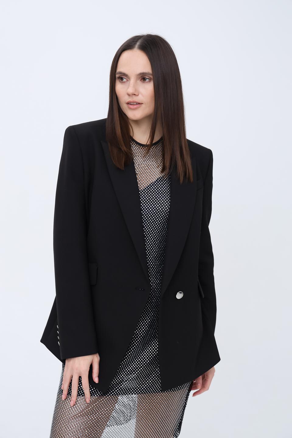 Жакет Boss Black чёрный приталенный