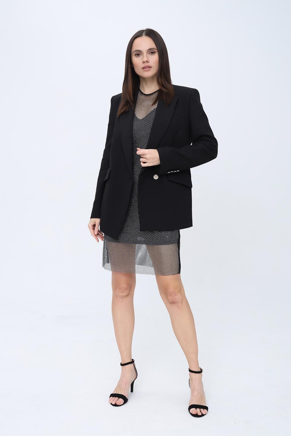 Жакет Boss Black чёрный приталенный