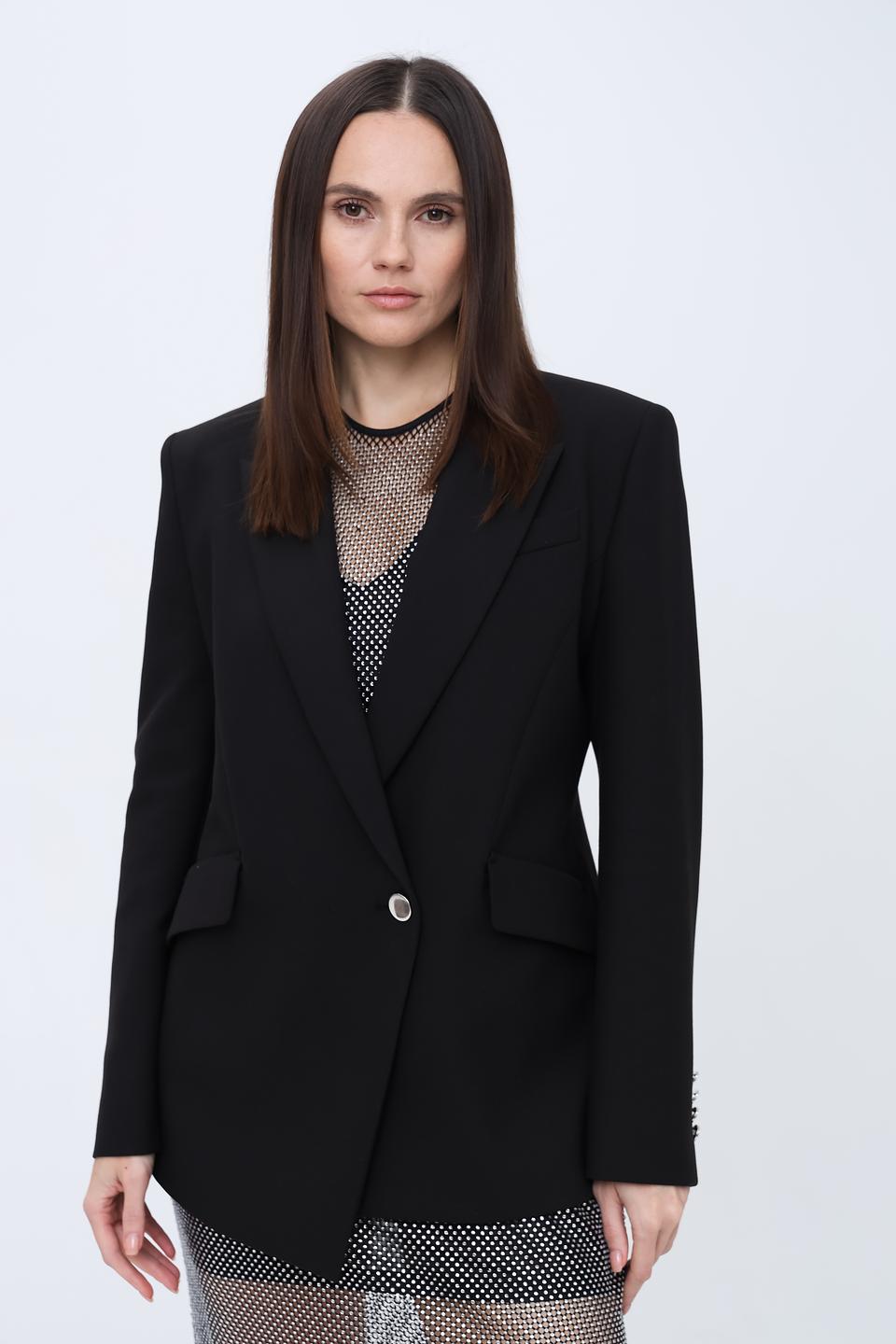 Жакет Boss Black чёрный приталенный