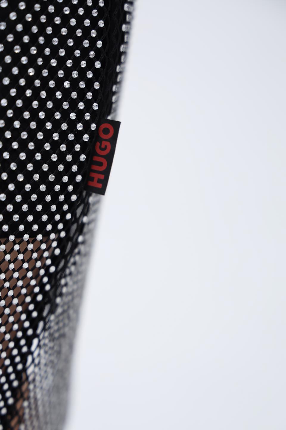 Платье Hugo жен. с пайетками чёрное