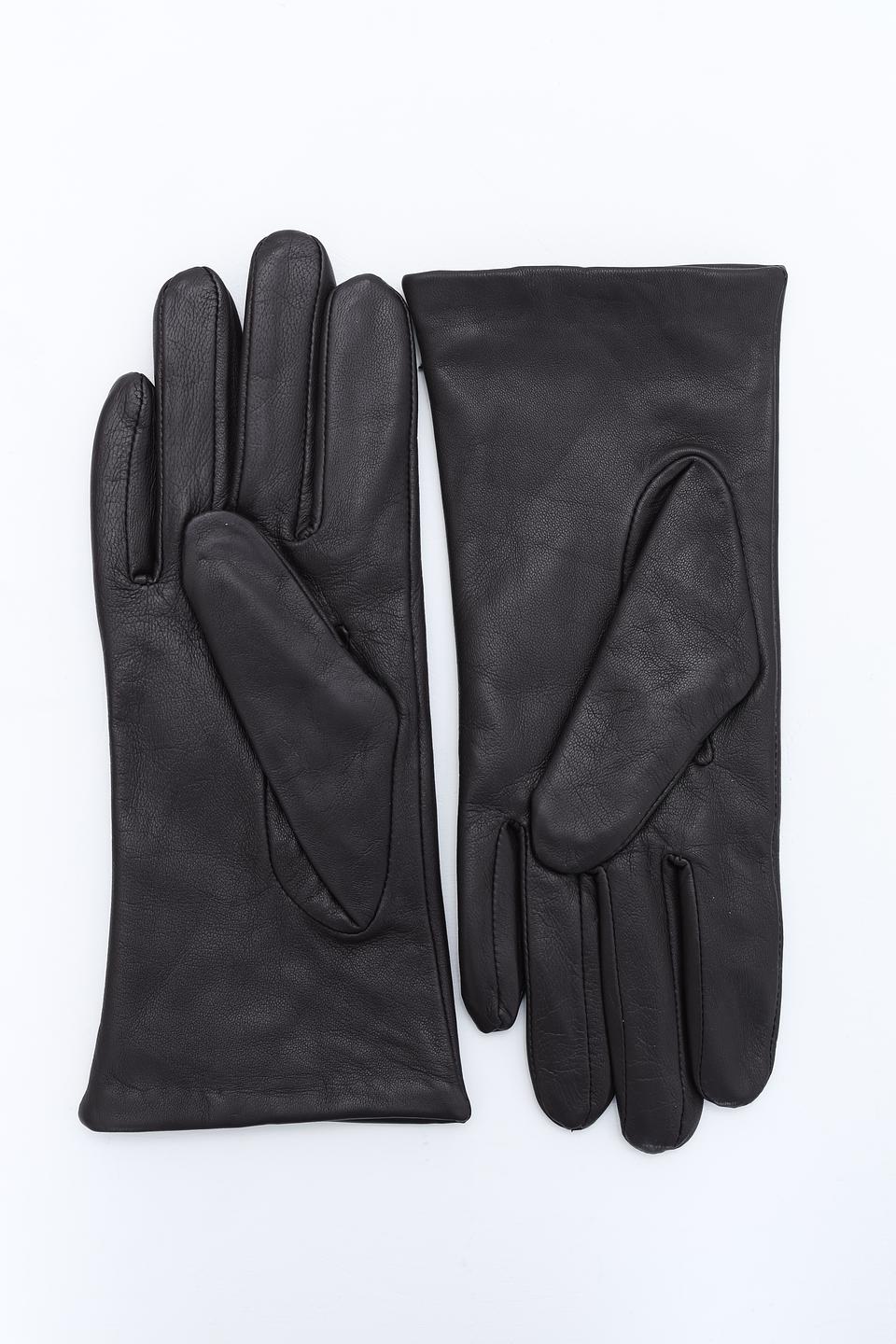 Перчатки Roeckl чёрные кожаные