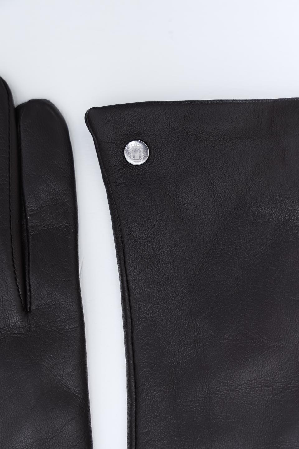 Перчатки Roeckl чёрные кожаные