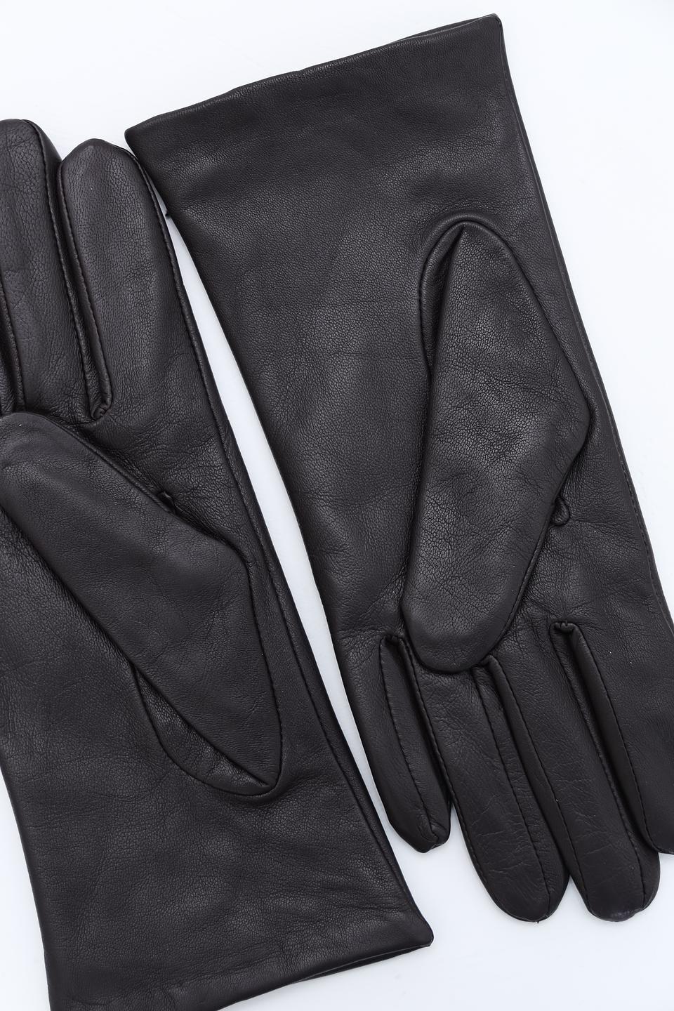 Перчатки Roeckl чёрные кожаные