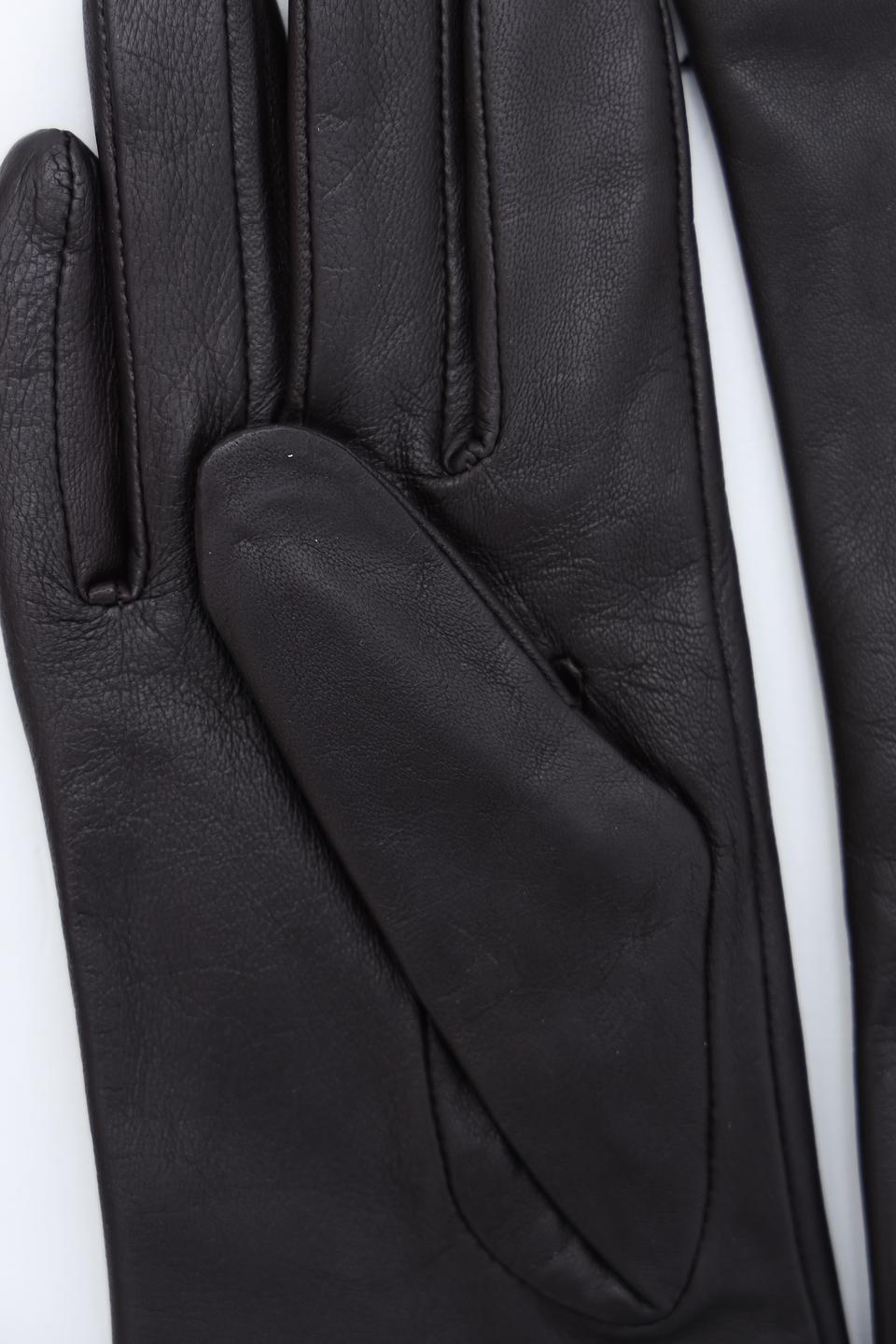 Перчатки Roeckl чёрные кожаные