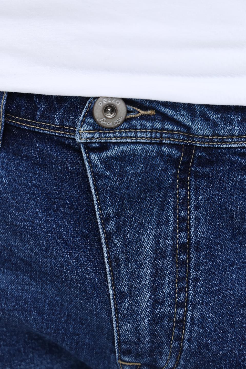 Джинсы Pezzo синие с потертостями