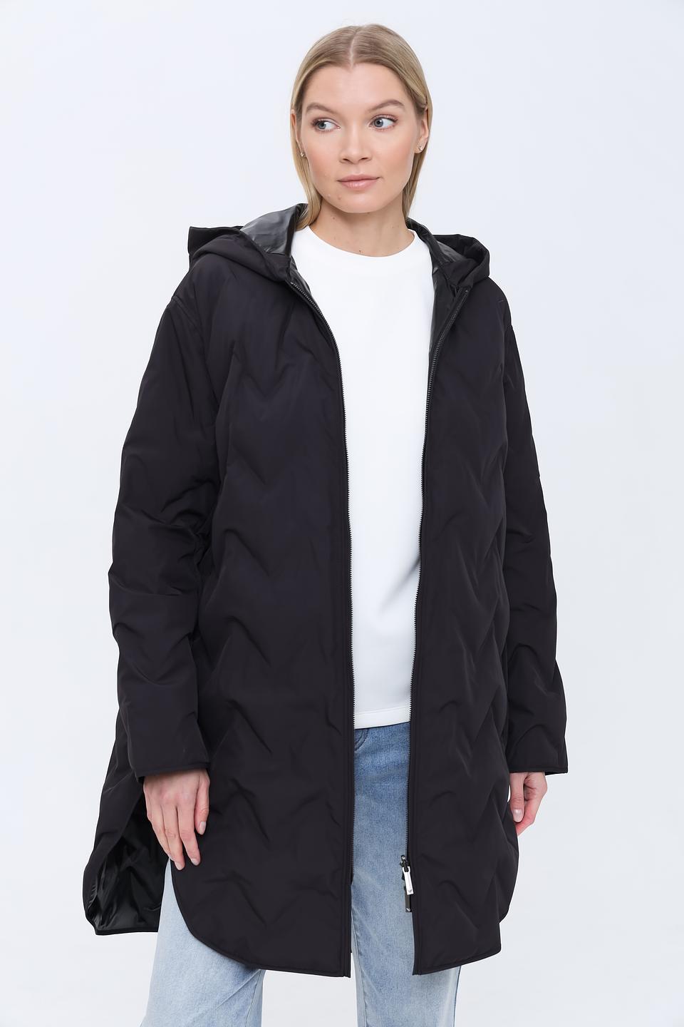 Пальто Emporio Armani стеганое чёрное