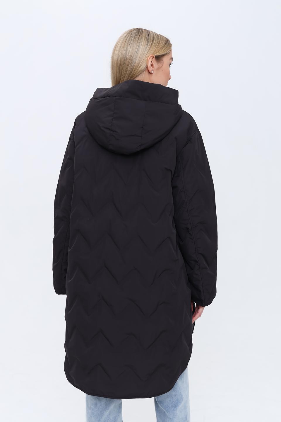 Пальто Emporio Armani стеганое чёрное