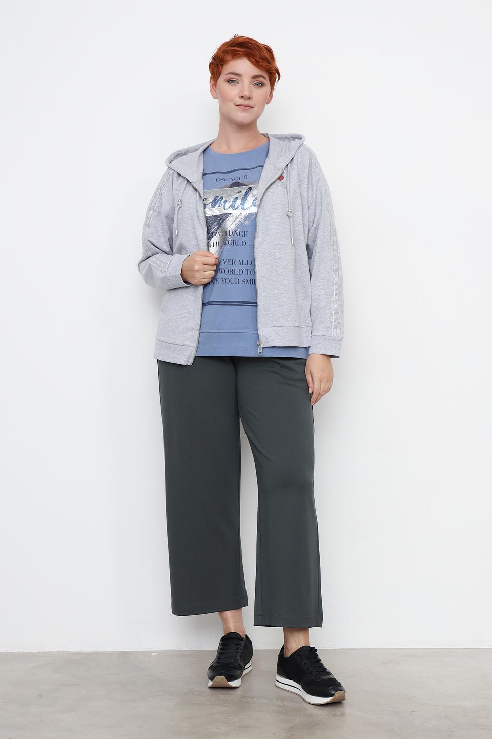 Брюки кюлоты Via Appia серые