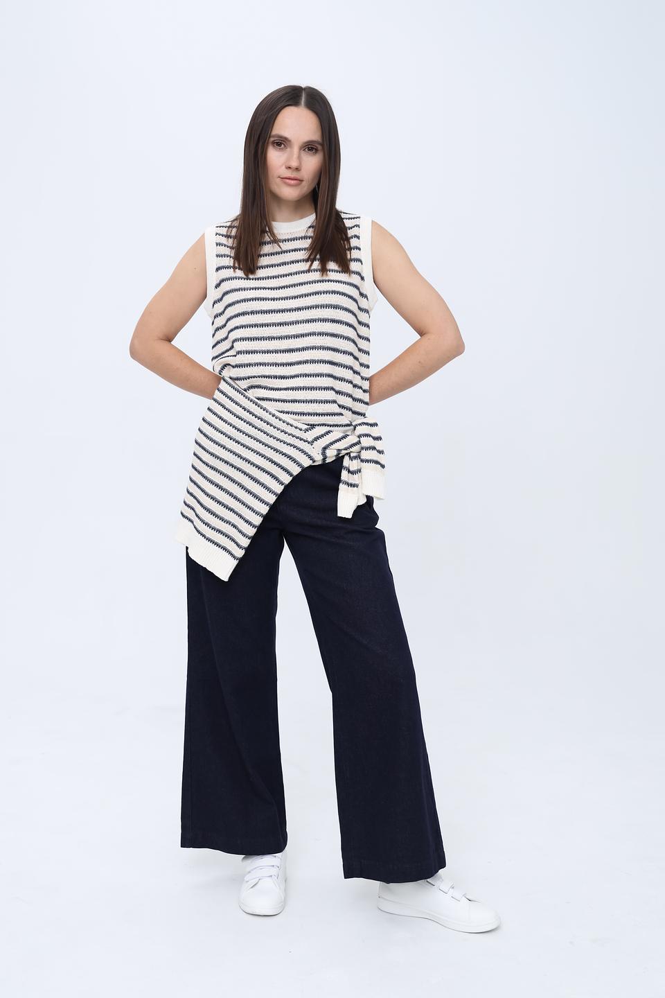 Джинсы клеш Pezzo темно-синие