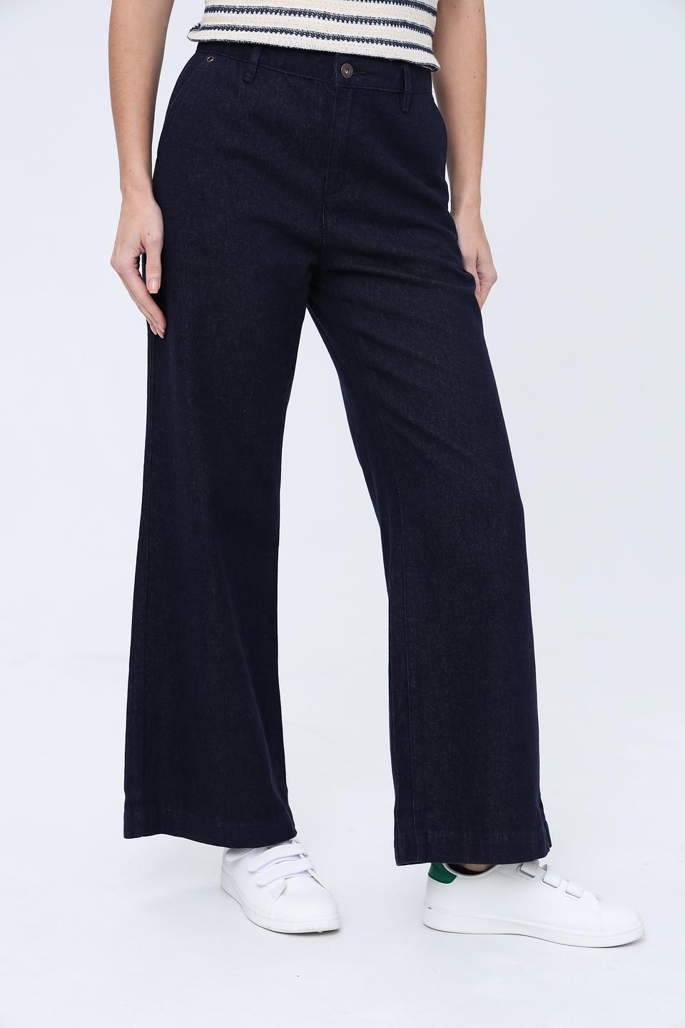 Джинсы клеш Pezzo темно-синие