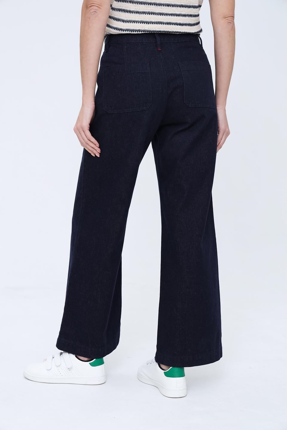 Джинсы клеш Pezzo темно-синие