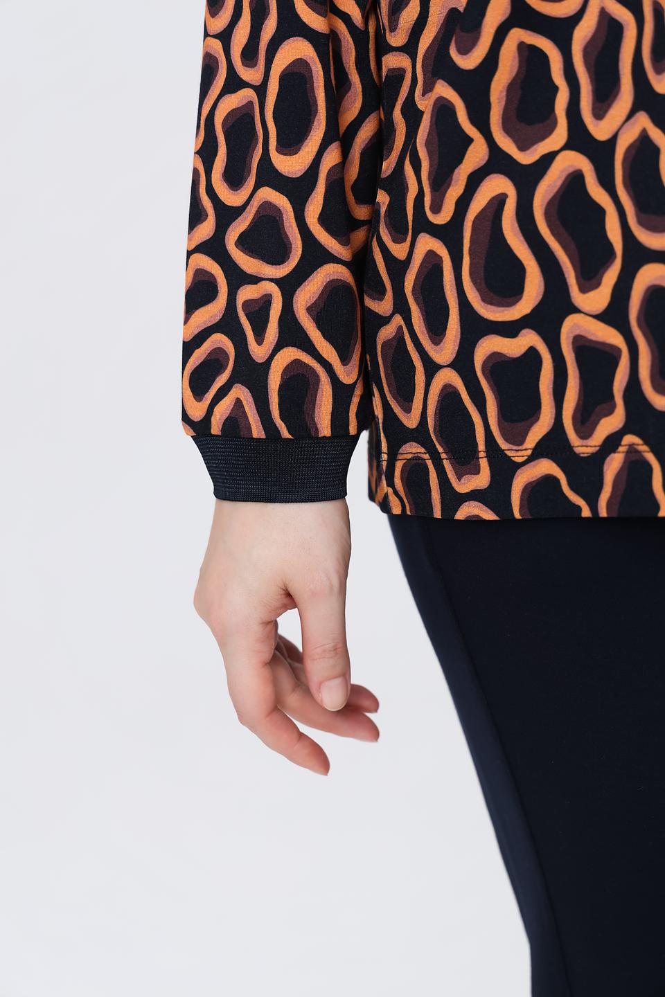 Лонгслив Frapp с леопардовым принтом