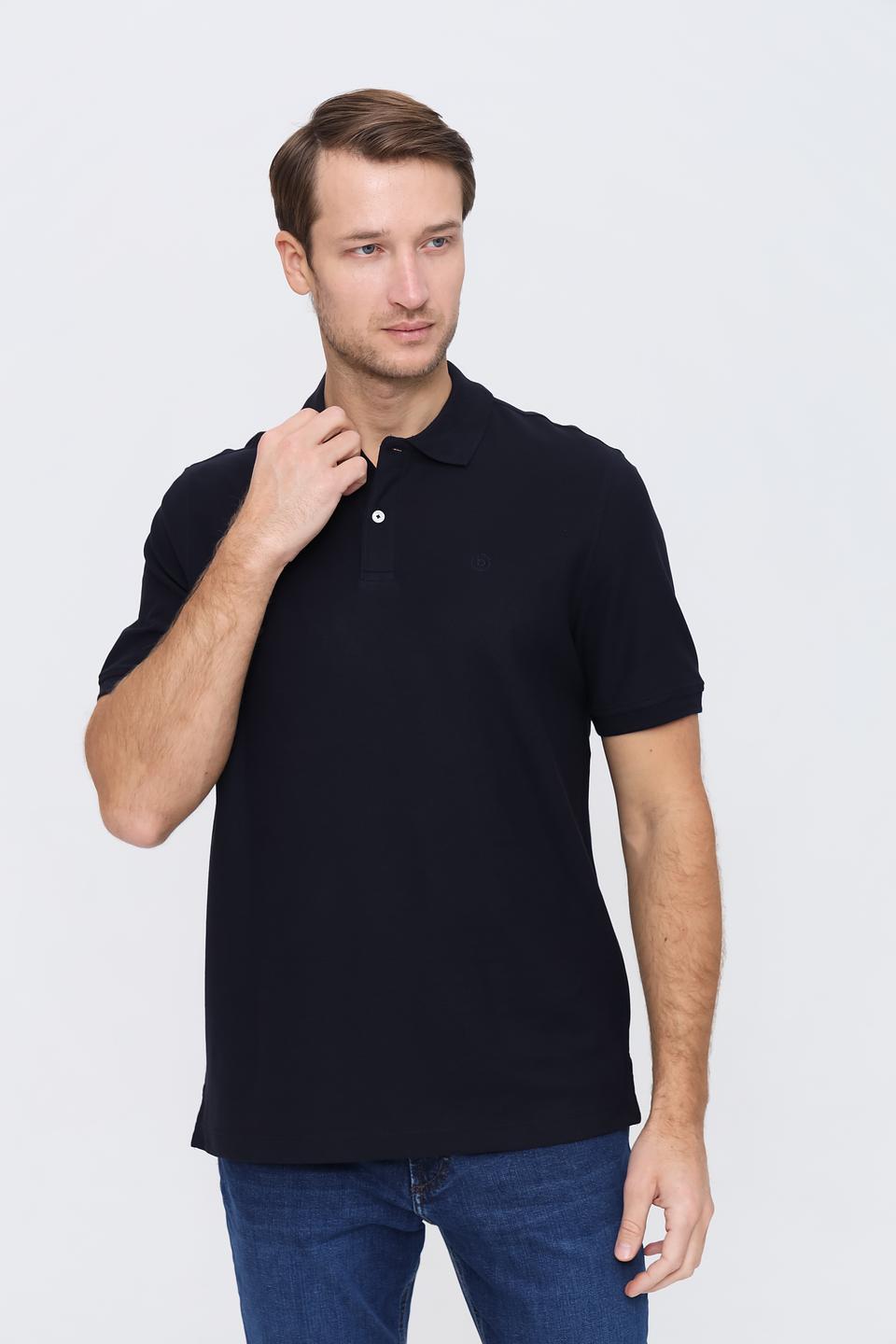 Поло Bugatti мужское тёмно-синее
