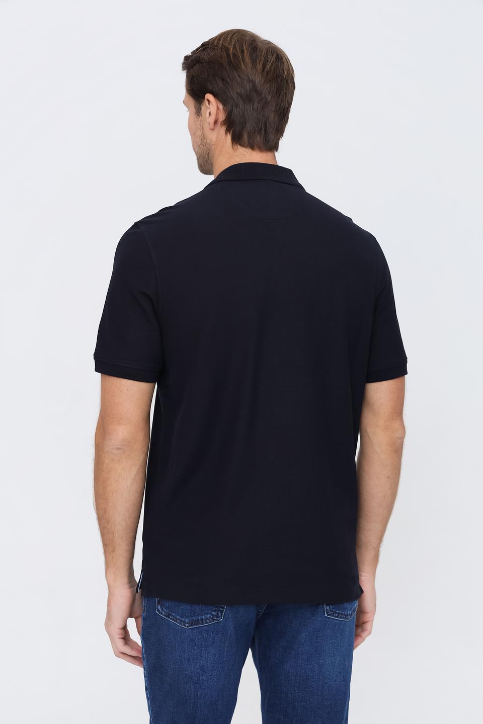 Поло Bugatti мужское тёмно-синее