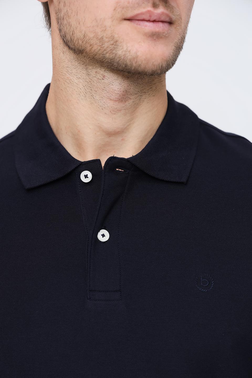 Поло Bugatti мужское тёмно-синее