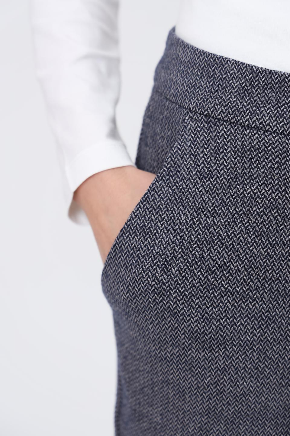 Брюки трикотажные Oui серые