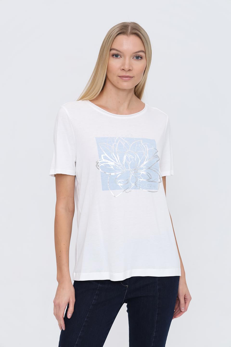 Футболка Oui с цветочным принтом