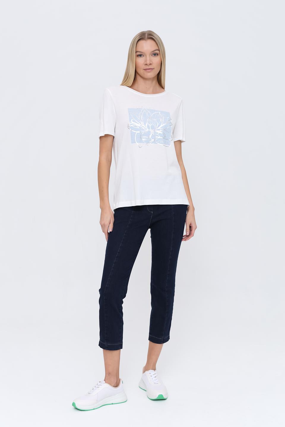 Футболка Oui с цветочным принтом