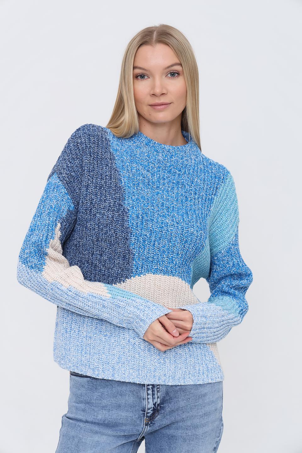 Пуловер Oui с геометрическим узором