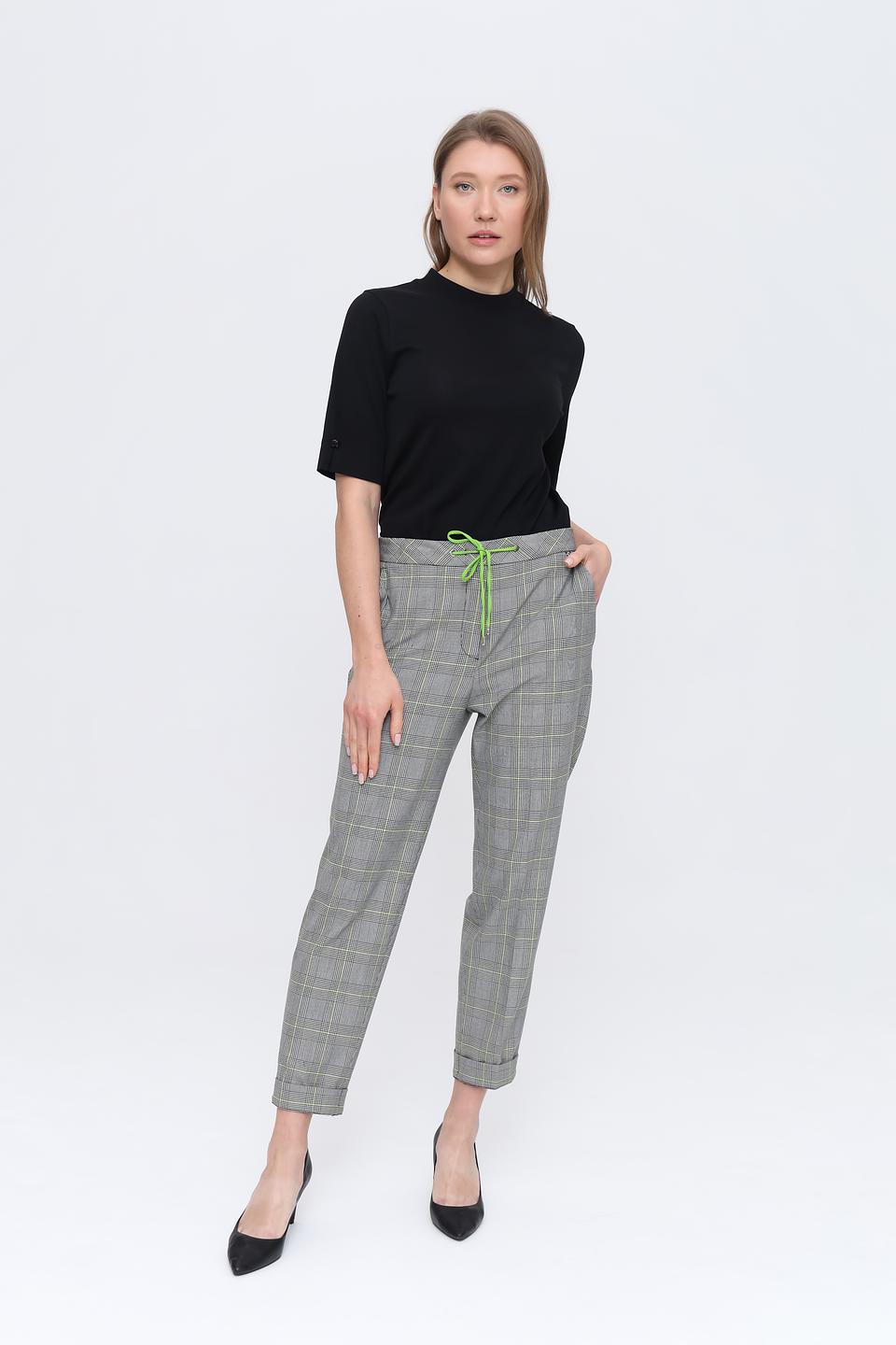 Брюки Marc Cain в клетку с завязками