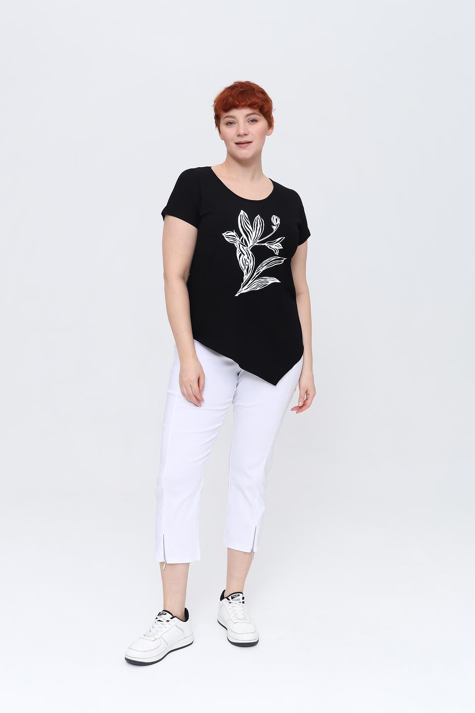 Футболка Doris Streich с принтом чёрная