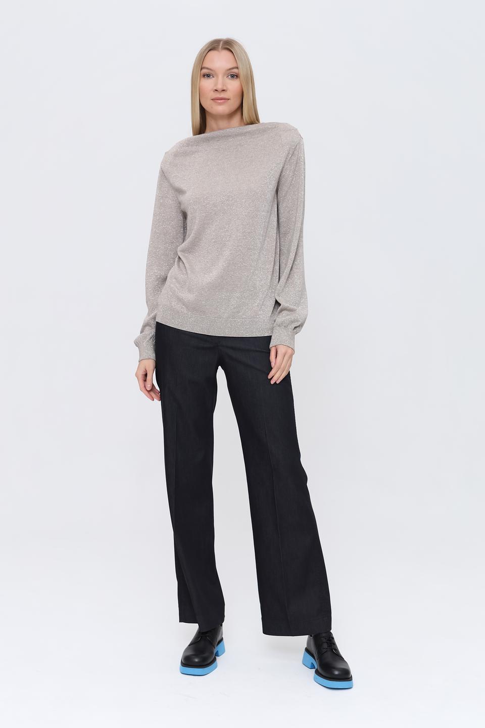 Пуловер Monari с блеском бежевый