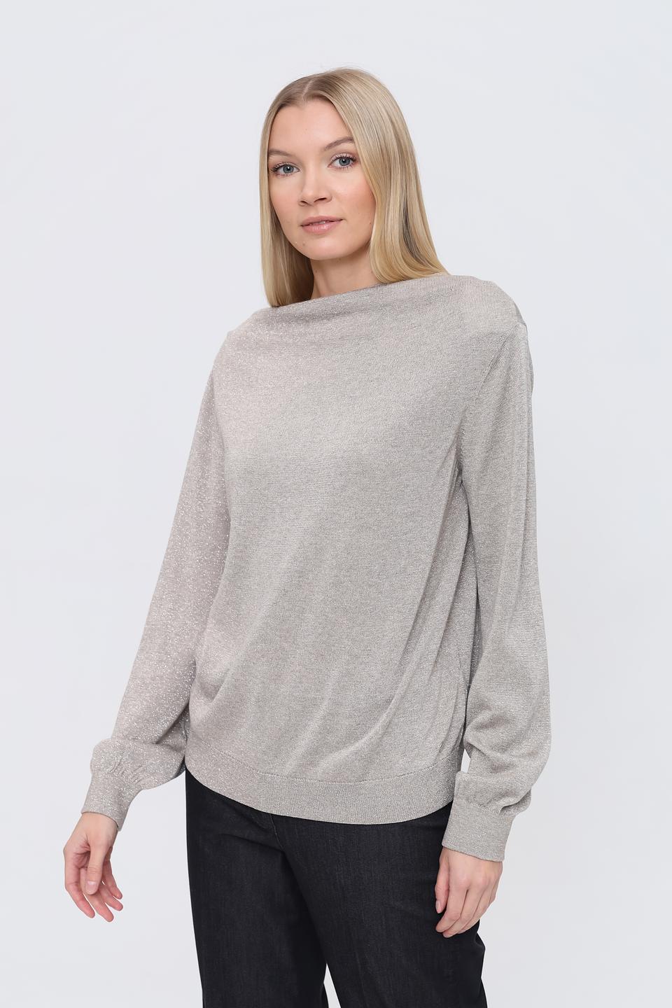 Пуловер Monari с блеском бежевый