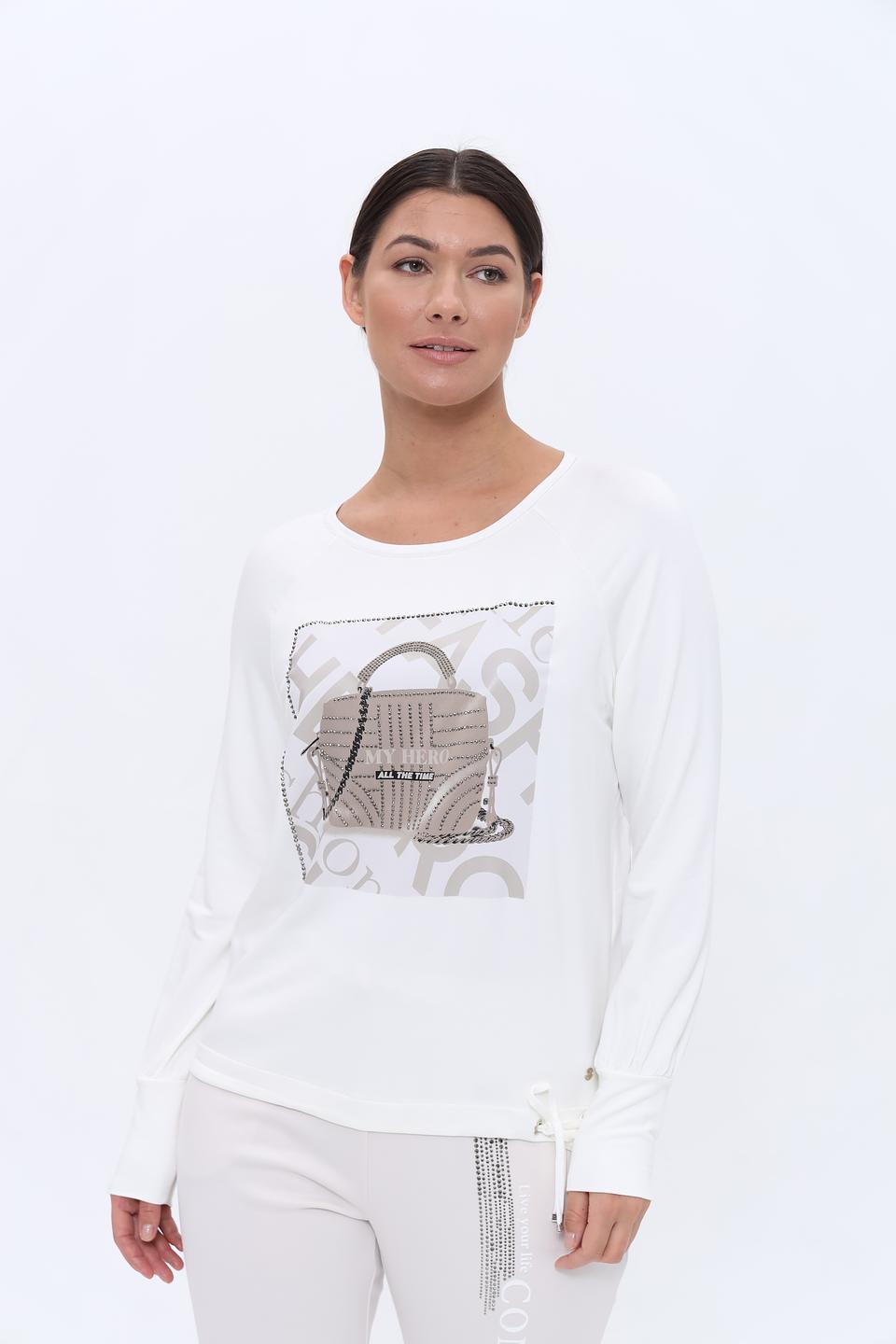 Лонгслив Monari с принтом сумки