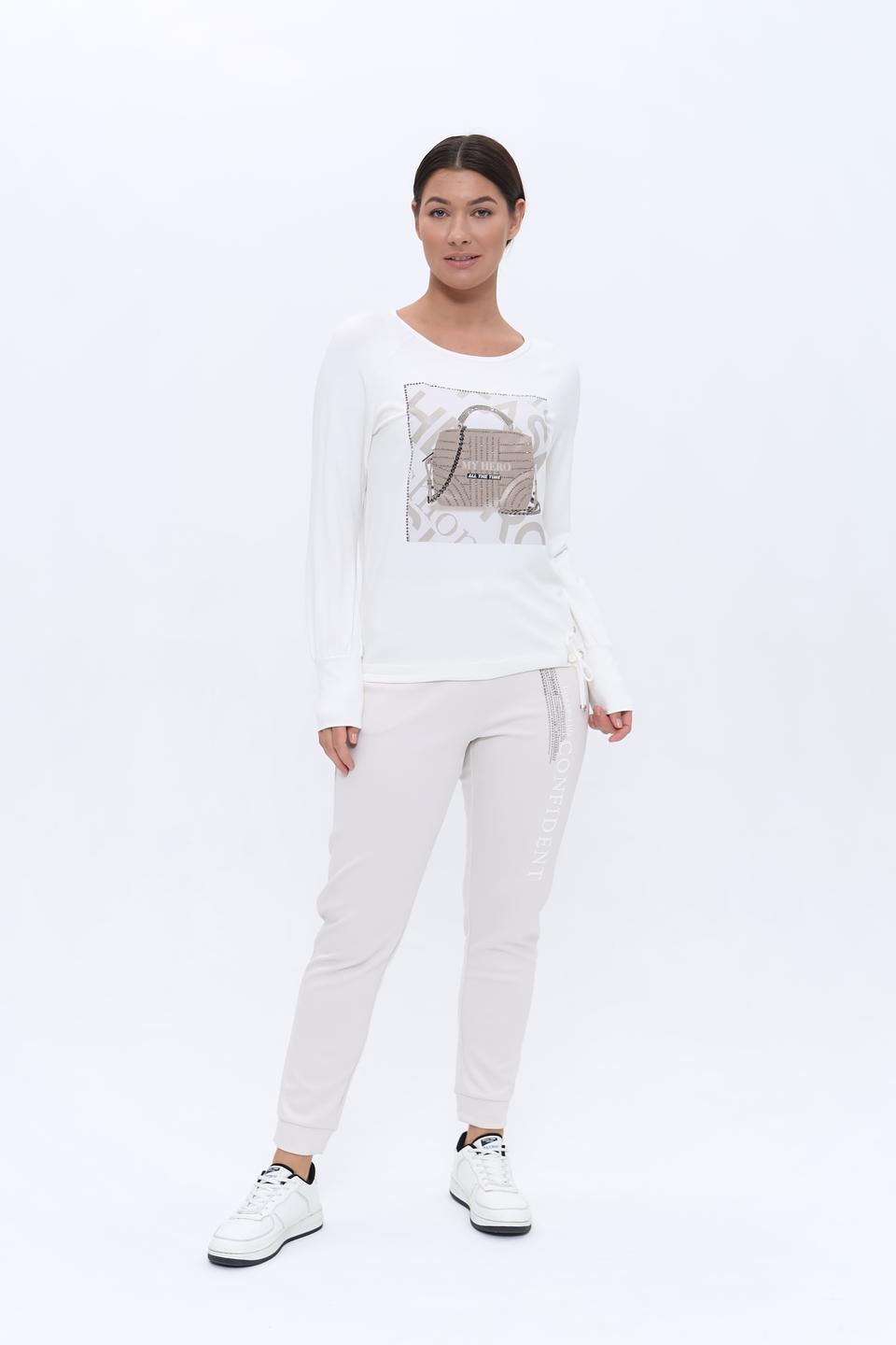 Лонгслив Monari с принтом сумки